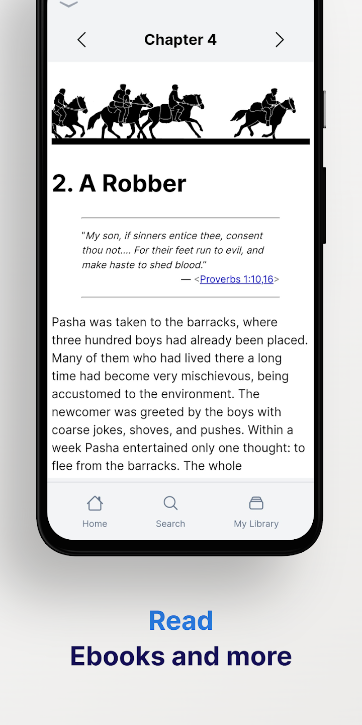 ebooks feature of anabaptist resources app